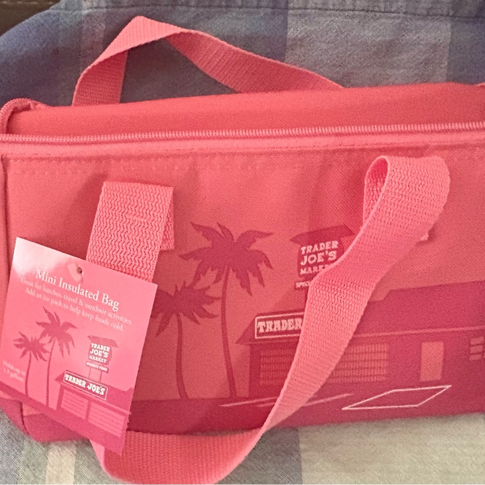 Trader Joe's Pink Insulated Bag